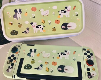 Starry Forest Farm Friends Case for Nintendo Switch 2 OLED, Cute