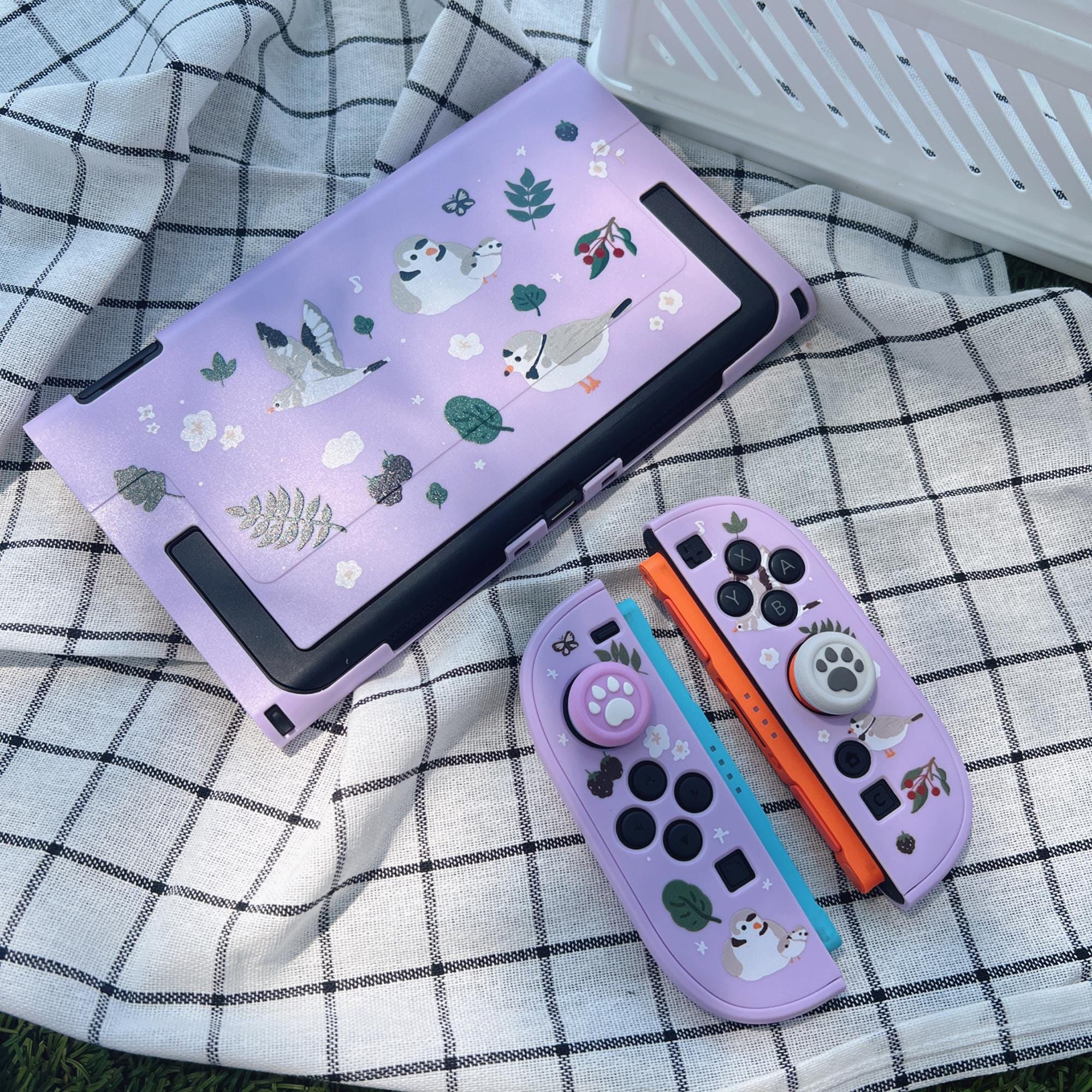 Case for Nintendo Switch 2 and 1 OLED, STARRY FOREST Bird Cute