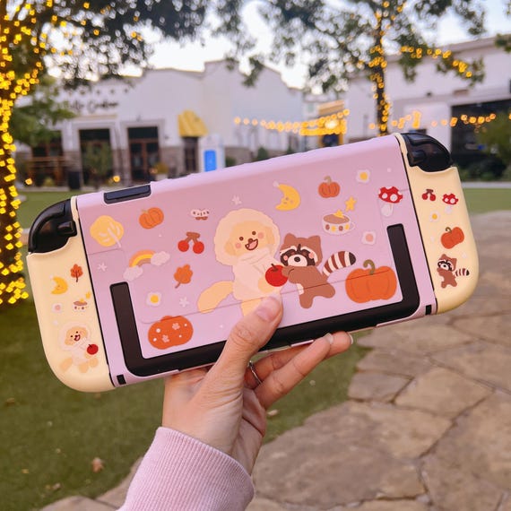 Starry Forest Cozy Fall Case for Nintendo Switch 2, Cute Pink