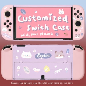 Custom Case of YOUR NAME for Nintendo Switch2/Switch/Oled/lite, Personalized switch accessories, kawaii cute cover shell, gift for her