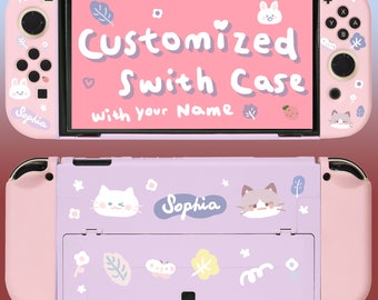 Custom Case of YOUR NAME for Nintendo Switch2/Switch/Oled/lite, Personalized switch accessories, kawaii cute cover shell, gift for her