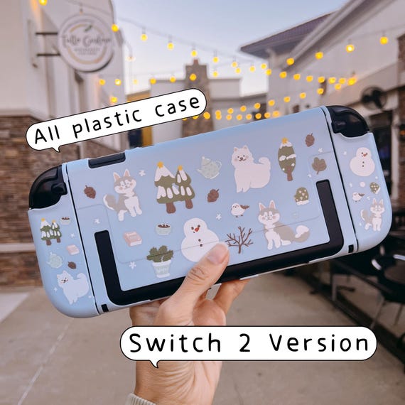 Nintendo Switch 2用 星空の森 ウィンターハスキーケース、OLED
