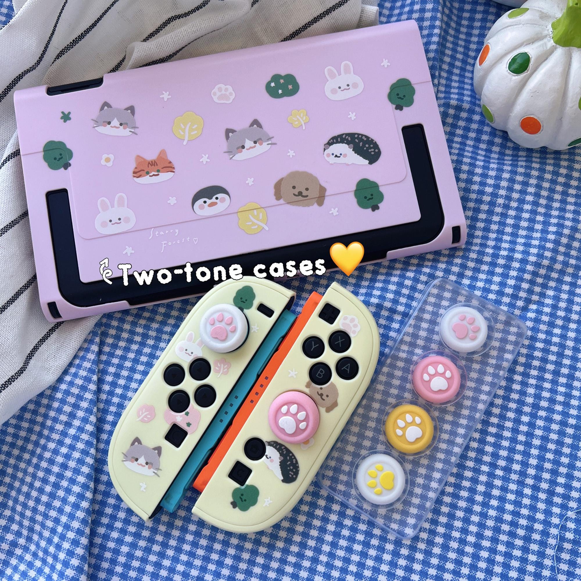 Nintendo Switch 2用 星空の森 森の動物ケース、かわいいカラー
