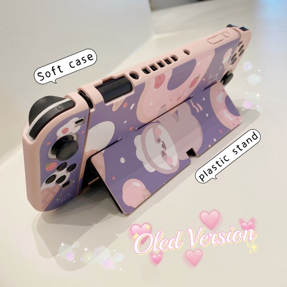 Cute Sloth Contrasting Joycon Nintendo Switch Oled Case, Kawaii NS