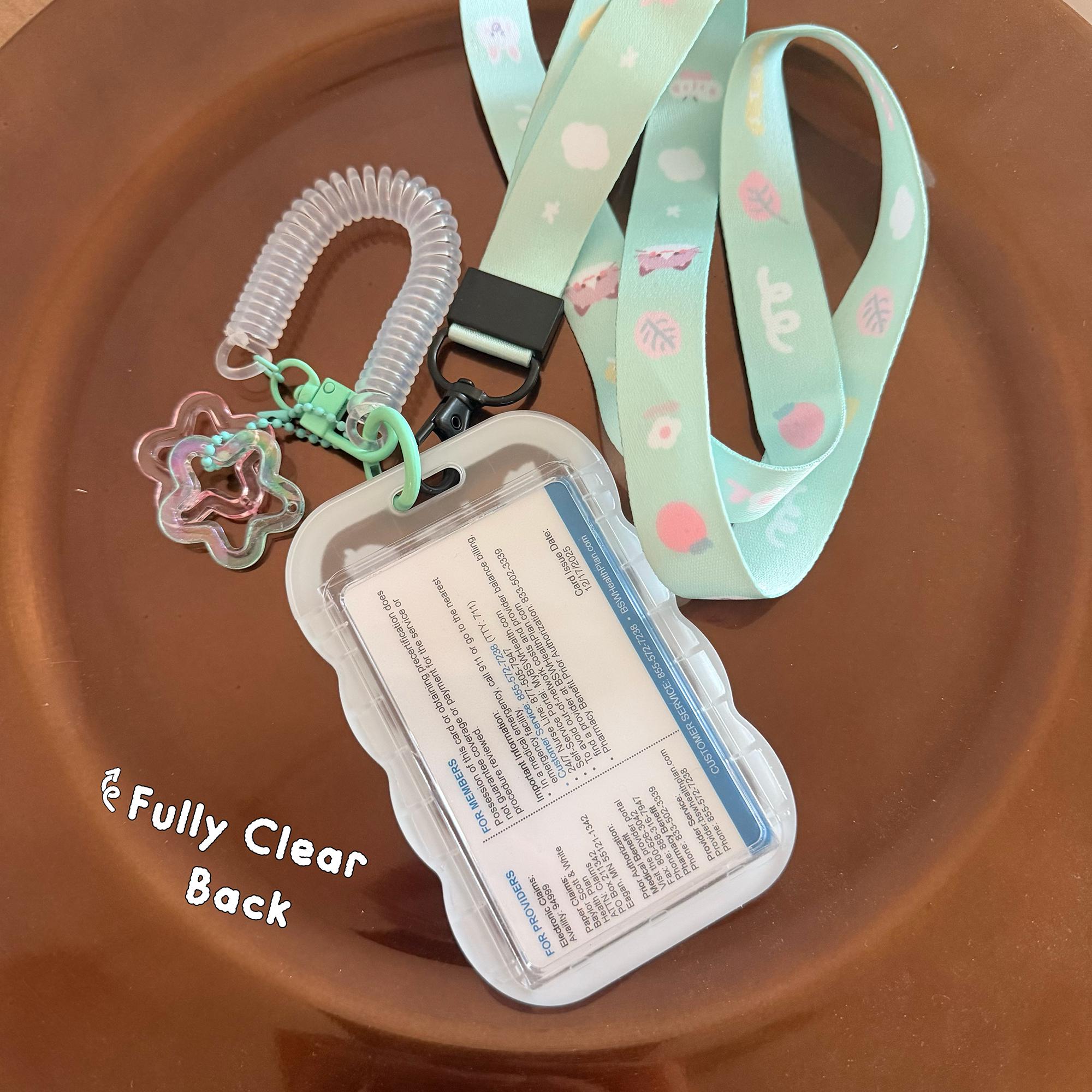 Starry Forest Rabbit Cat Mint ID Badge Holder With Lanyard, Card