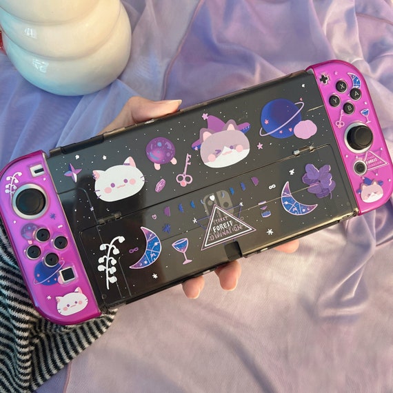 Starry Forest Cat Divination Nintendo Switch 2 Oled Case, Kawaii