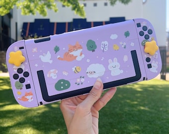 Starry Forest Case for Switch 2, Cute Hard Plastic Nintendo Switch
