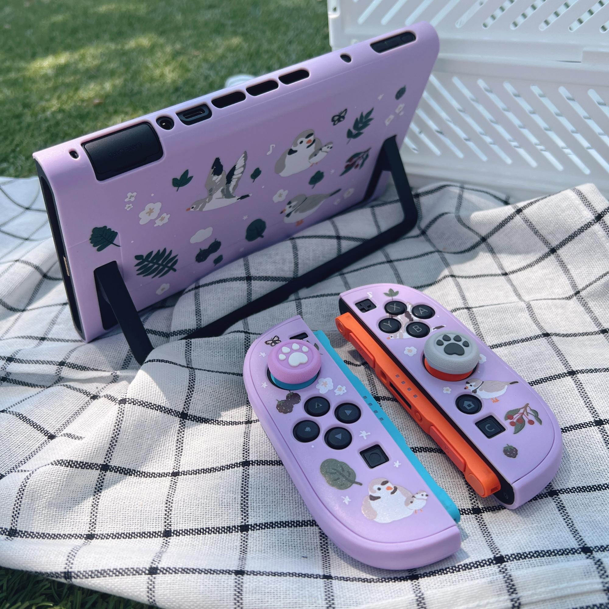 Nintendo Switch 2および1 OLED用ケース、STARRY FOREST Bird かわいい