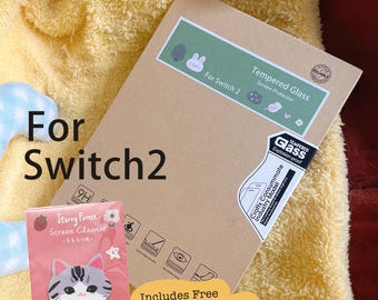 星空の森 スイッチ2 強化ガラススクリーンプロテクターには、猫犬スクリーンクリーナーステッカークロス、かわいいスイッチOLEDアクセサリーが含まれています