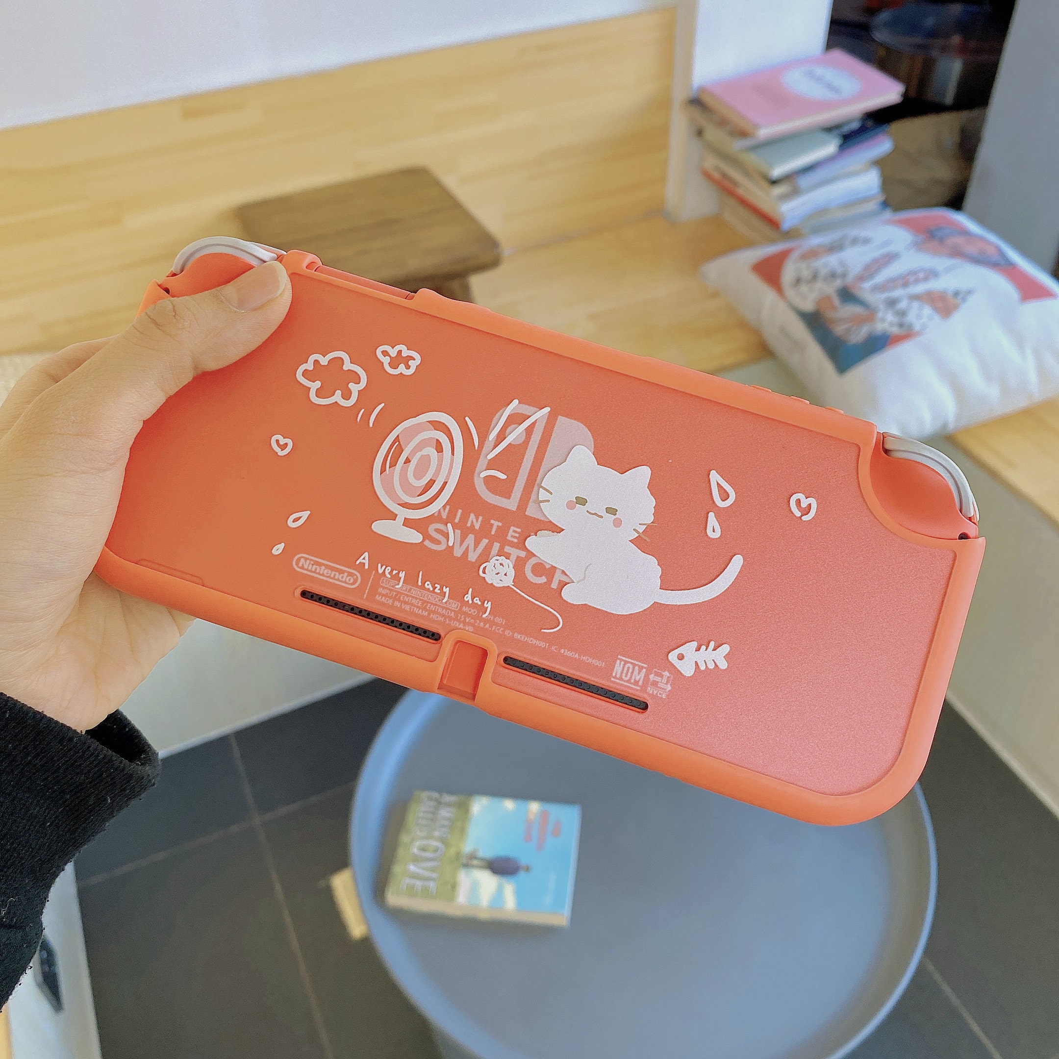 Starry Forest Cute Cat Nintendo Switch Lite Case, Kawaii Switch