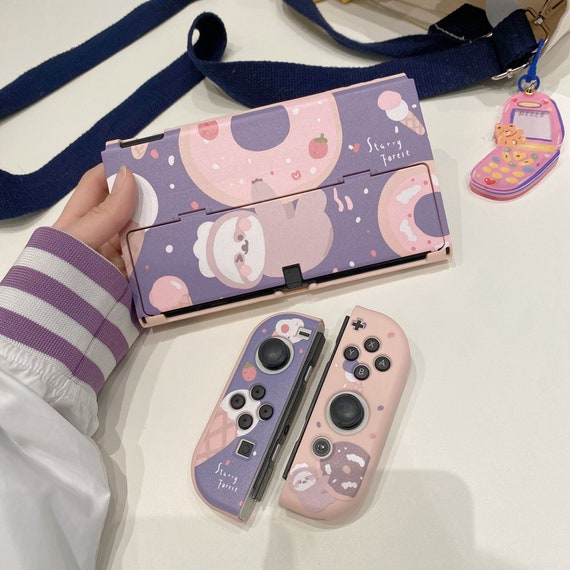 Cute Sloth Contrasting Joycon Nintendo Switch Oled Case, Kawaii NS