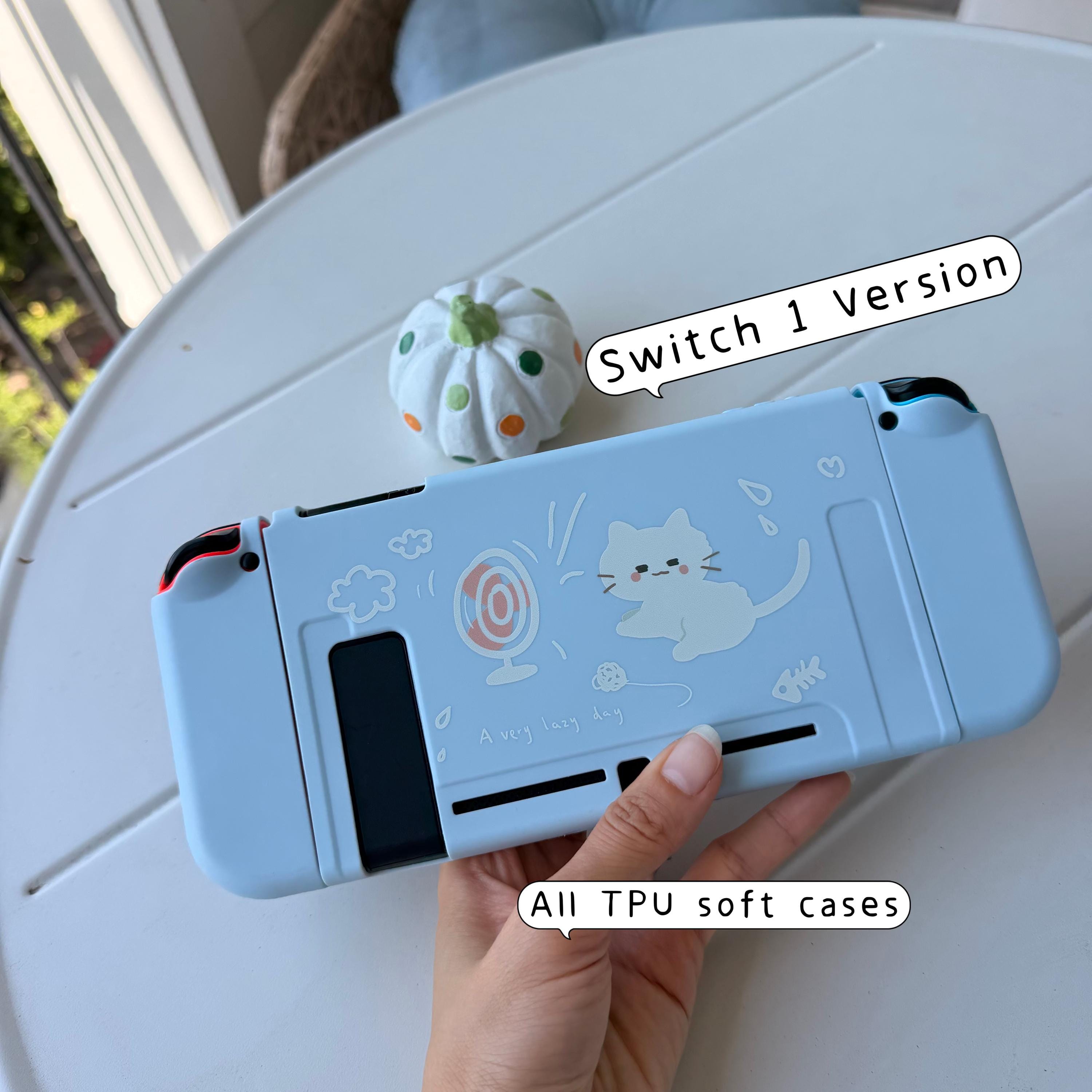 星空の森のそよ風猫 Nintendo Switch 2 ケース、かわいい Switch OLED