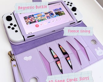 Starry Forest Leather Case for Nintendo Switch OLED, Cute PU