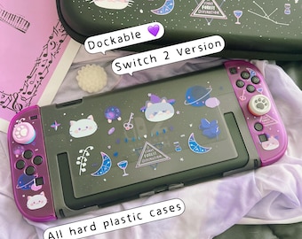 Starry Forest Cat Divination Nintendo Switch 2 Oled Case, Kawaii
