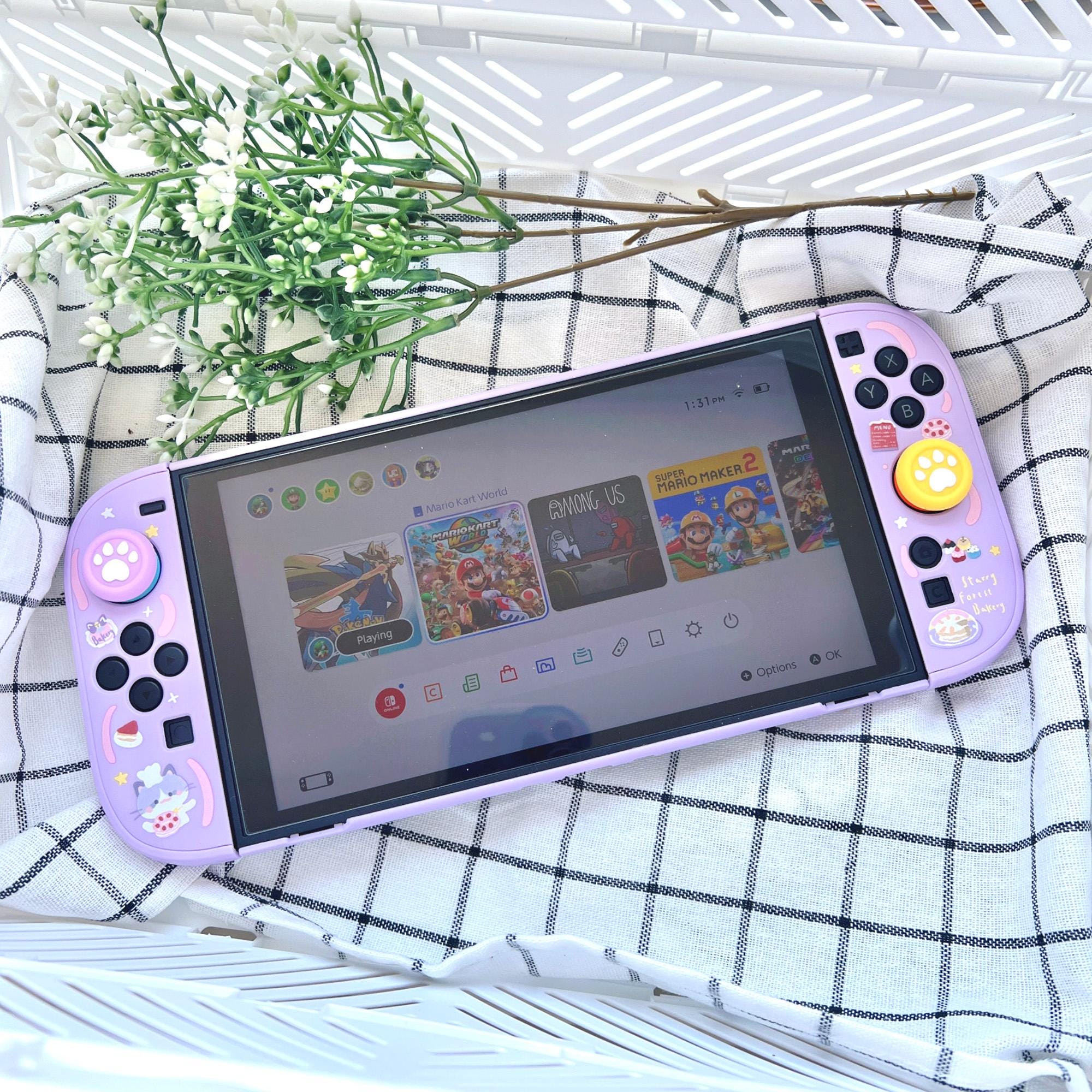Starry Forest Cat Bakery Case for Nintendo Switch 2, Switch Oled