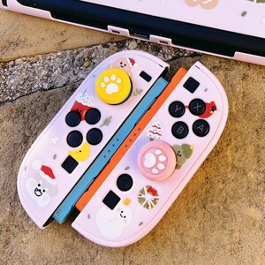Starry Forest Cozy Christmas Hülle für Nintendo Switch 2, Pinke Switch Oled Zubehör, niedliche kawaii Hülle für Nintendo, Geschenk für Gamer Bild 6