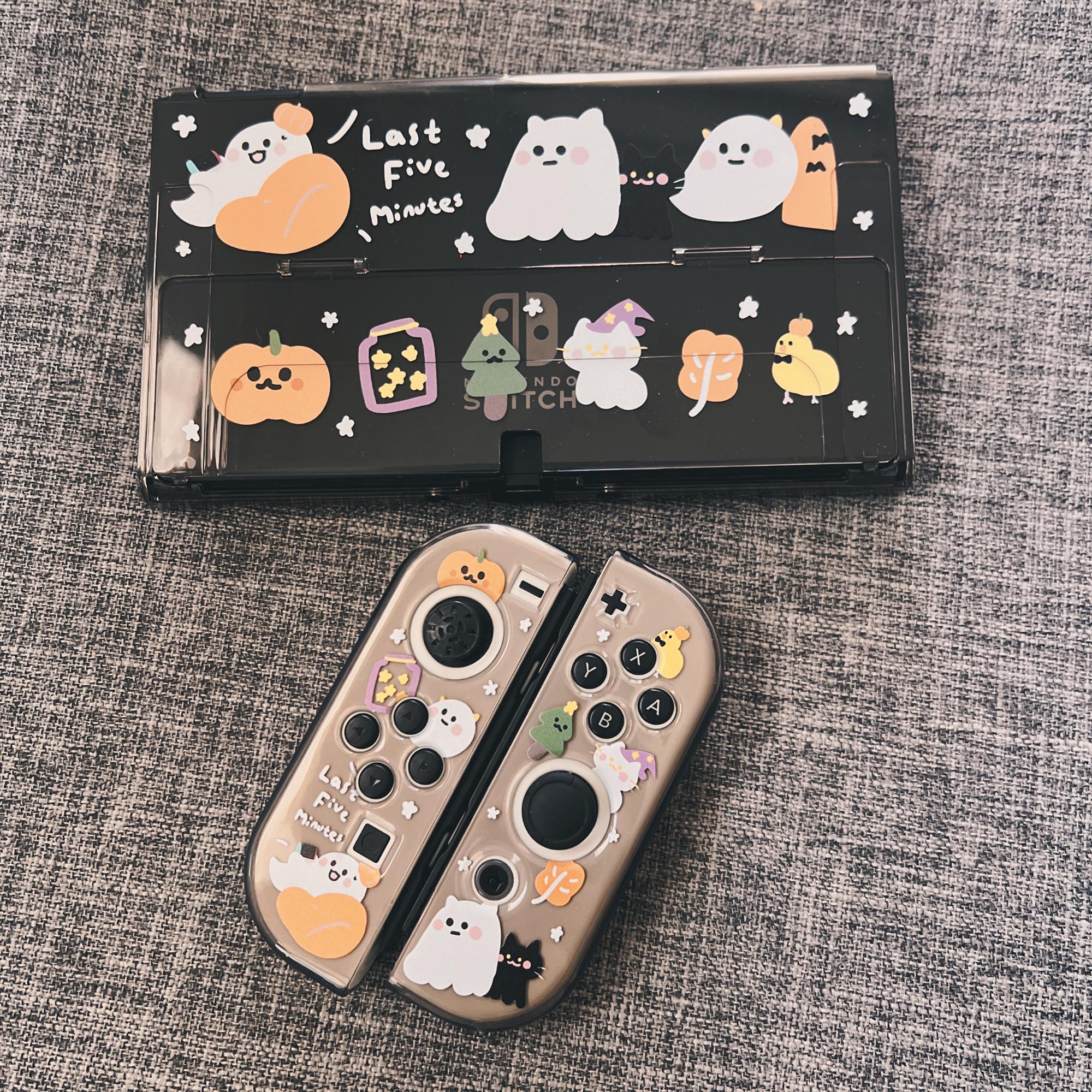 Starry Forest Halloween Gaming Ghost Nintendo Switch Oled Case