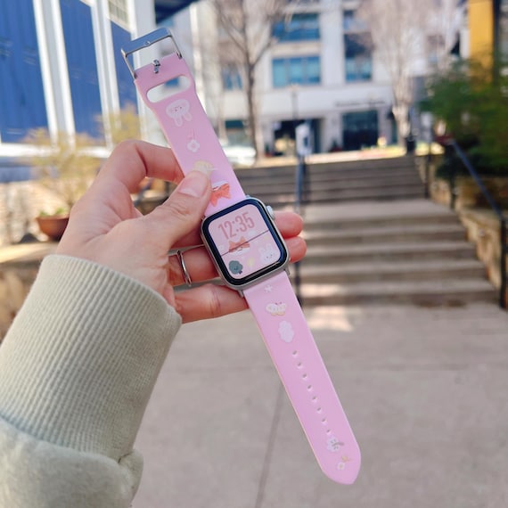 Starry Forest Cat Rabbit Apple Watch Band,cute Iwatch Band for 4/5