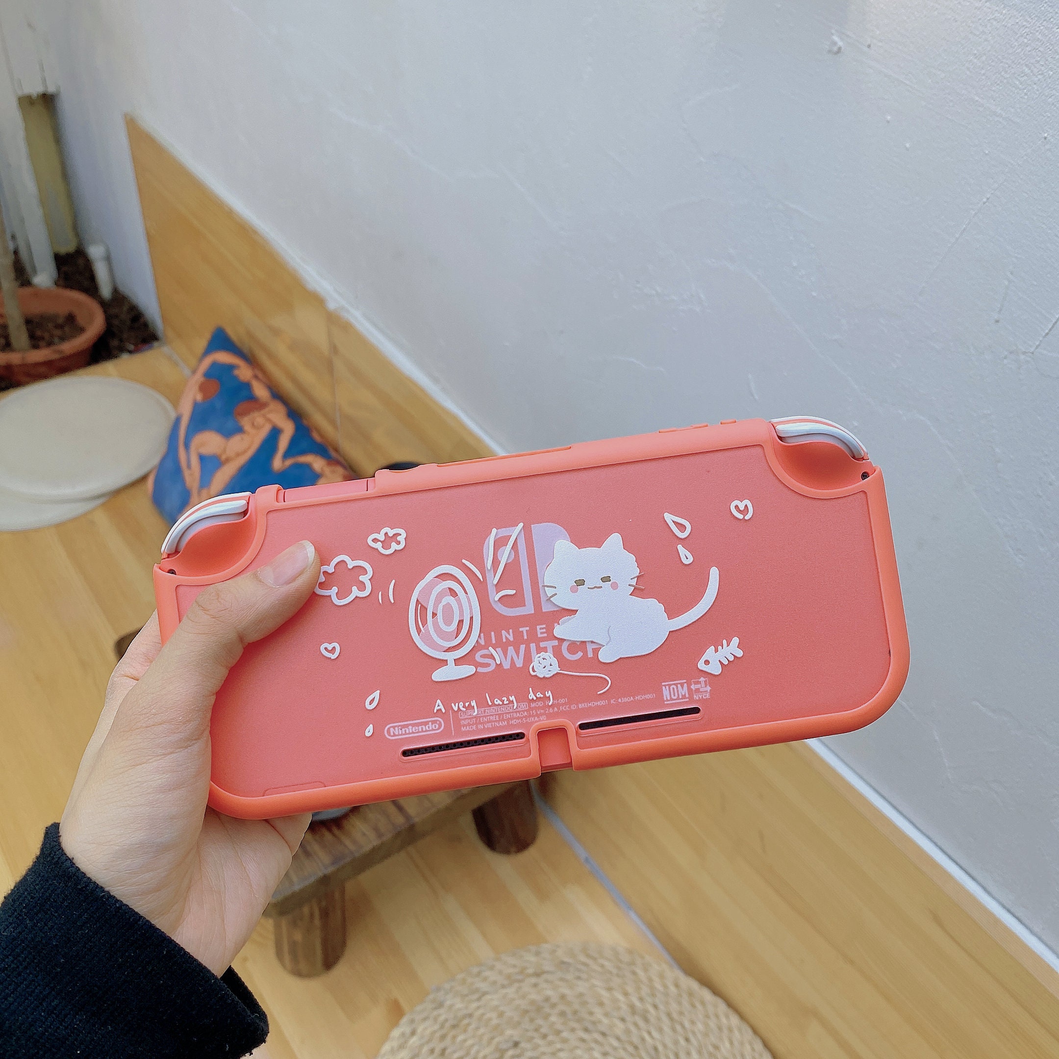 Starry Forest Cute Cat Nintendo Switch Lite Case, Kawaii Switch
