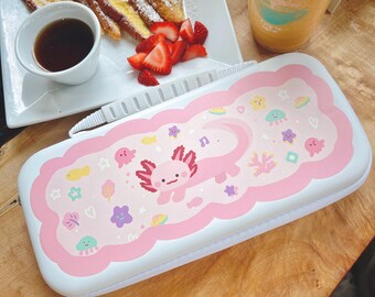 Starry Forest Axolotl Carrying Bag for Switch 2, Accessories for