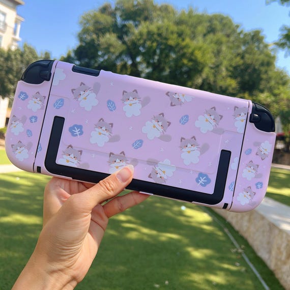 Starry Forest Cat Bunny Print Case for Nintendo Switch 2, Switch