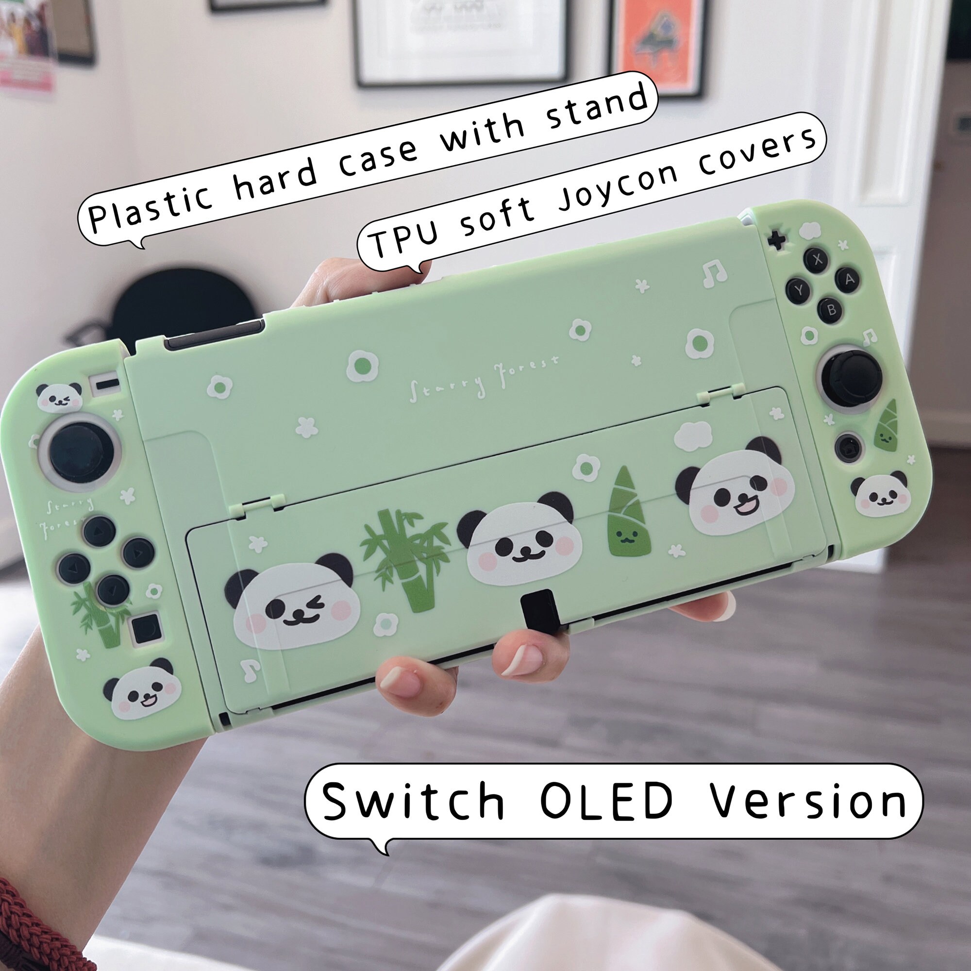 STARRY FOREST Panda Nintendo Switch 2 Case, Switch OLED, Cute