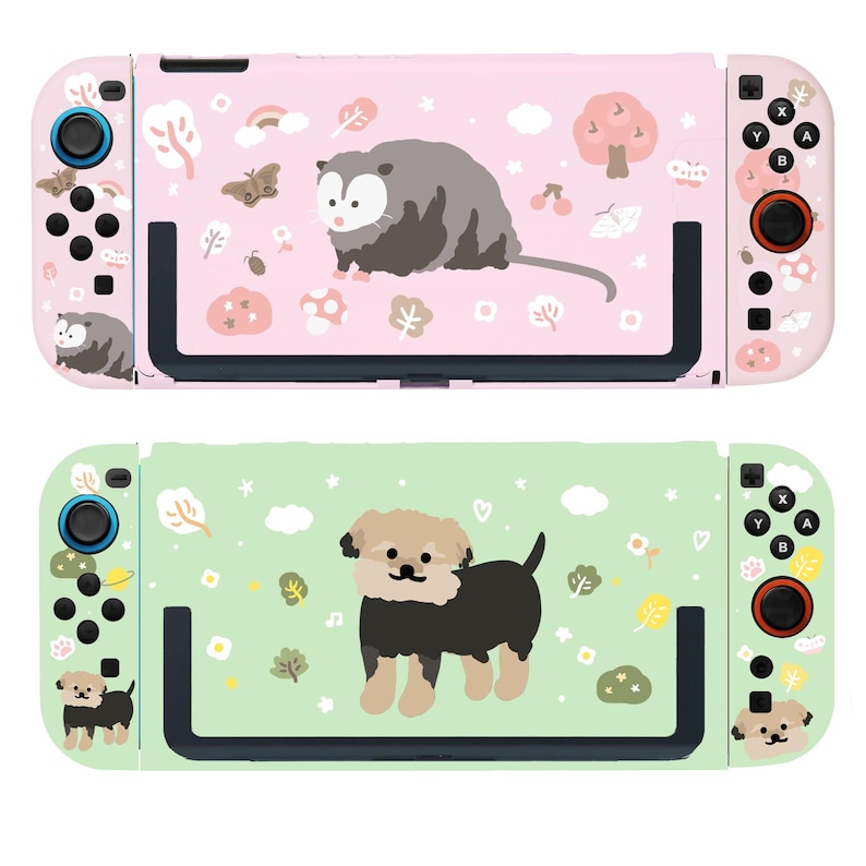 Custom Case for Nintendo Switch of your pets, Switch 2 Oled lite cover, Personalized switch accessories shell, cute gift for dog cat lover image 3