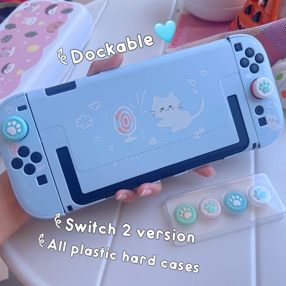 Starry Forest Breezy Cat Nintendo Switch 2 Case, Kawaii Switch