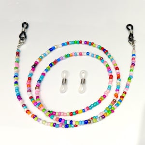 Beaded Glasses Chain, Multi colour Beads Sunglasses Chain, Beaded/Unisex glasses Chain/String, Eyewear Accessorie, Birthday Gift