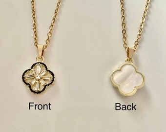 Clover Necklace, 4 leaf Clover Necklace, Birthday/Wedding/Anniversary Gift, Gift for Her, Clover Jewellery