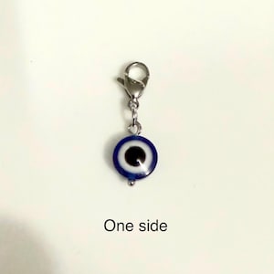 Evil Eye Charm, Handbag/ Purse clip on Charm, Protection/ Good Luck/ Nazar/Handmade Charm, Buggy Charm image 1