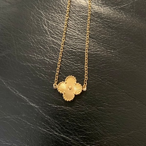 Clover Necklace, 4 leaf Clover Gold Necklace, Birthday/Wedding/Anniversary Gift, Gift for Her, Clover Jewellery, Lucky Necklace