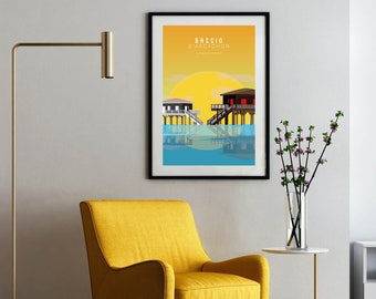 Arcachon Bay - Sunset at the Cabanes Tchanquées