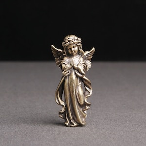 Brass guardian angel tabletop ornaments, bronze statues of Cupid, ornaments, handicrafts