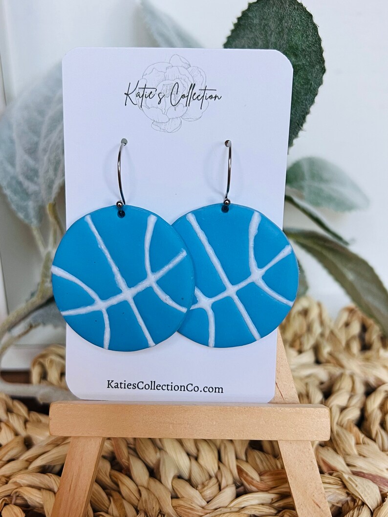 Basketball Earrings Personalized Basketball Earrings Etsy