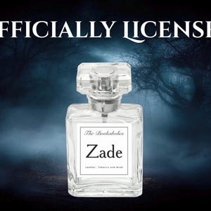 Zade: Officially Licensed Haunting Adeline cologne, body spray, leather, H.D. Carlton, bookaholic, Zade Meadows, gifts for readers