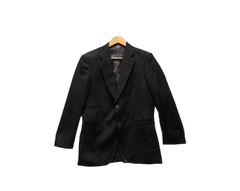 Rare!! Pierre Cardin Paris Blazer Button Double pockets Plain Jumper Sweater Hip Hop Swag