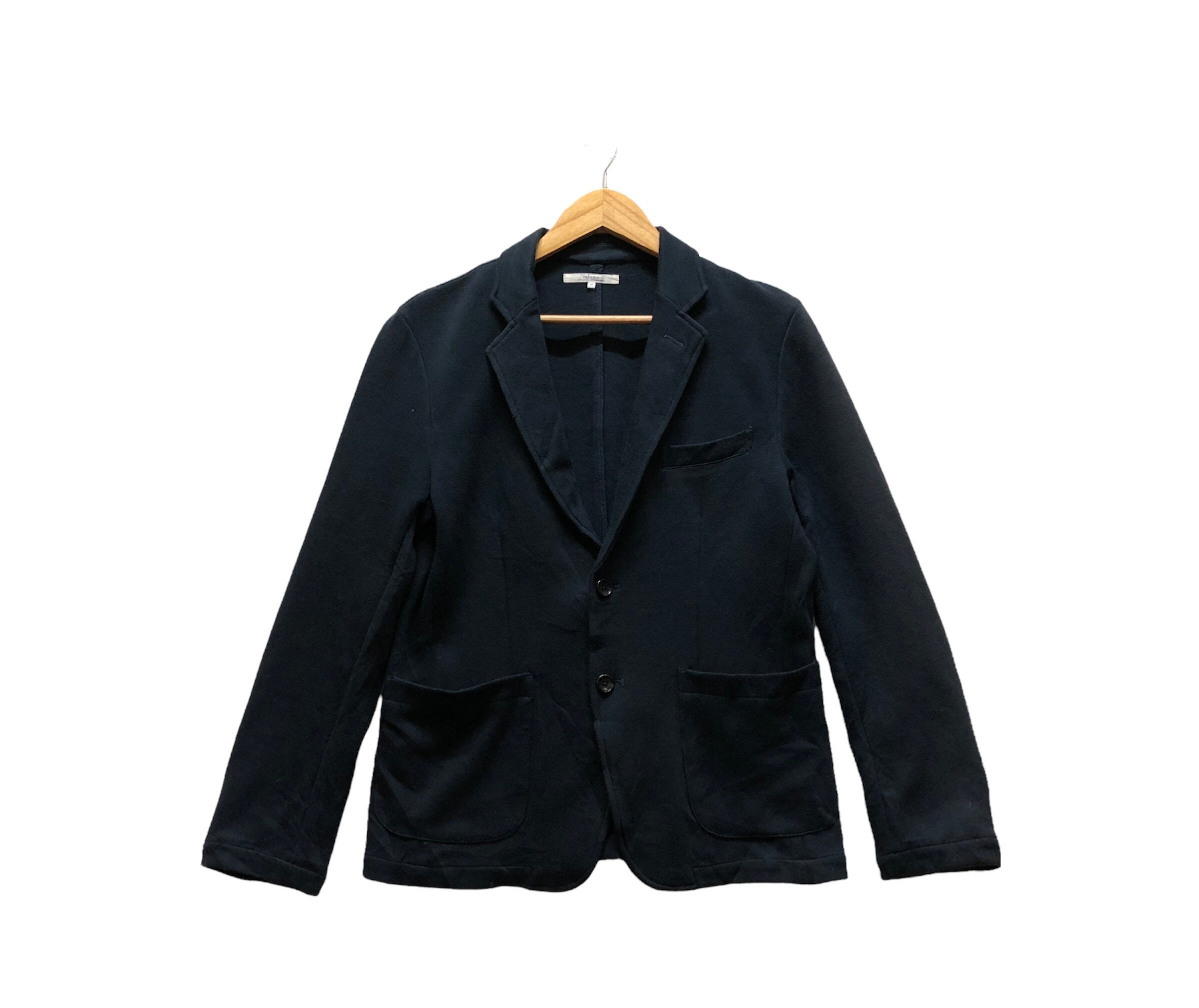 Rare!! Relume Blazer Button Double pockets Plain Jumper Sweater Hip Hop Swag