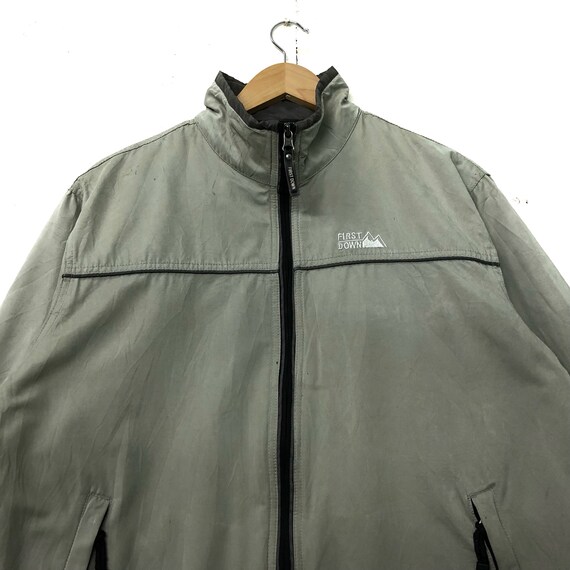 Rare!! First Down Jacket Windbreaker Small Logo E… - image 2