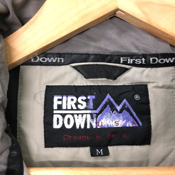 Rare!! First Down Jacket Windbreaker Small Logo E… - image 7
