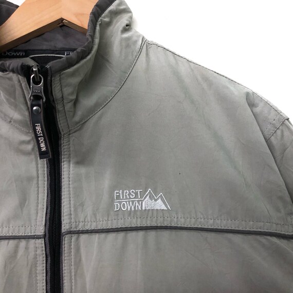 Rare!! First Down Jacket Windbreaker Small Logo E… - image 4