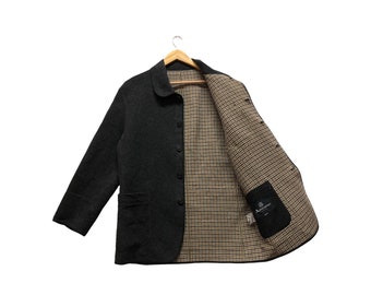 Rare!! Aquascutum London Button Plain Blazer Jumper Sweater Hip Hop Swag