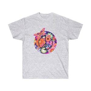 60s, Peace, Retro, 70s, flower power Unisex Ultra Cotton Tee