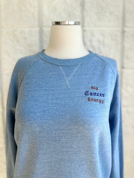 Cancer Jawn - Embroidered Vintage Sweatshirt - Zod