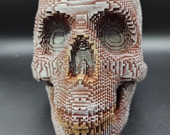 Vaso/ciotola a forma di teschio