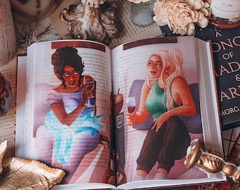 A Song of Shadow and Starlight Morgan Gauthier Page Overlays "Girls Night" Mini Set