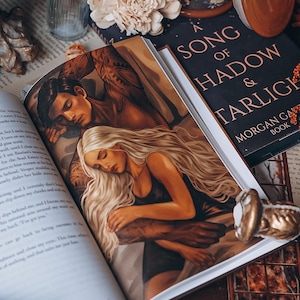 Enemies to Lovers A Song of Shadow and Starlight by Morgan Gauthier Official Page Overlay Single Scene of Shaye Atlas ASOSAS Romantasy Fans