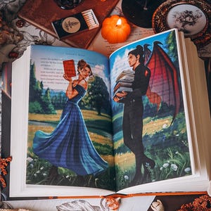 Clearance! Nesta and Cassian Page Overlays: A Court of Silver Flames Book Art Prints, ACOTAR Art Prints, Sarah J Maas