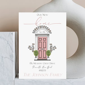 Bewerkbaar We've Moved-kaartsjabloon, bewegende aankondigingskaart, nieuw huis, nieuwe adreskaart, adreswijzigingskaart, Instant Download