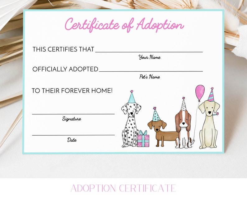 Editable Puppy Party Invitation + Decoration Bundle, Pink + Teal Dog ...